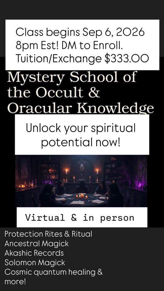 Occult Mystery School September 2026