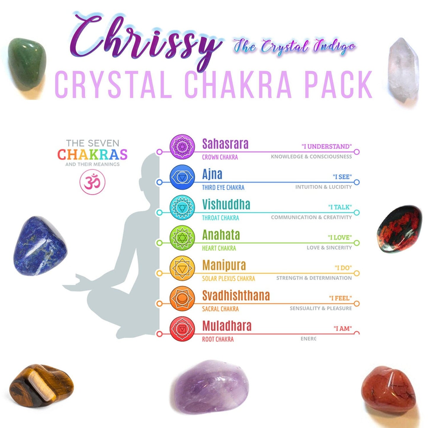 Crystal chakra pack (Helps with alignment for your spiritual journey)